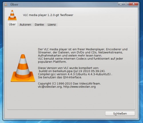 VLC 1.2.0 - Twoflower Screenshot